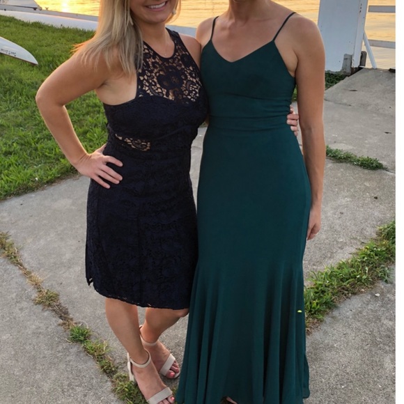 Lulus Wedding Guest Dress, Size XS, Forest Green - Picture 2 of 8